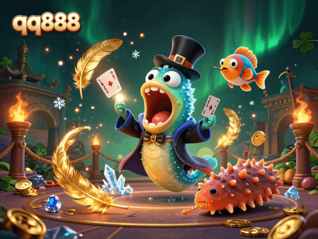 Engage in winning strategies at qq888 with enchanting casino-themed underwater magic.