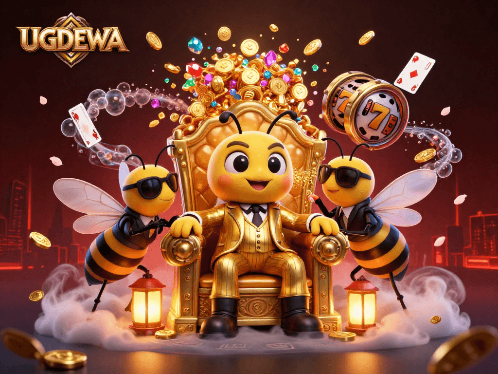 Experience engaging gameplay with UGDEWA as a bumblebee mob boss orchestrates casino thrills.