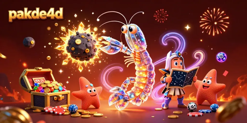 Experience thrilling moments with pakde4d as the galactic samurai shrimp and treasure elements explode in a vibrant casino setting.