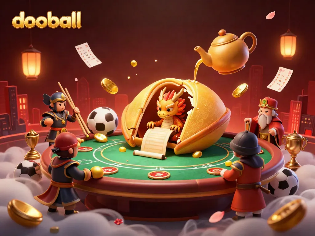 Catch the excitement of sports betting with dooball featuring dynamic characters in a bustling gambling environment.