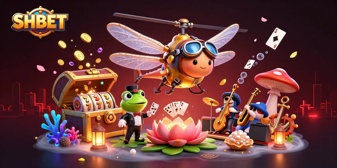 Join the adventure at SHBET with vibrant casino action and lively characters in a dynamic 3D scene!