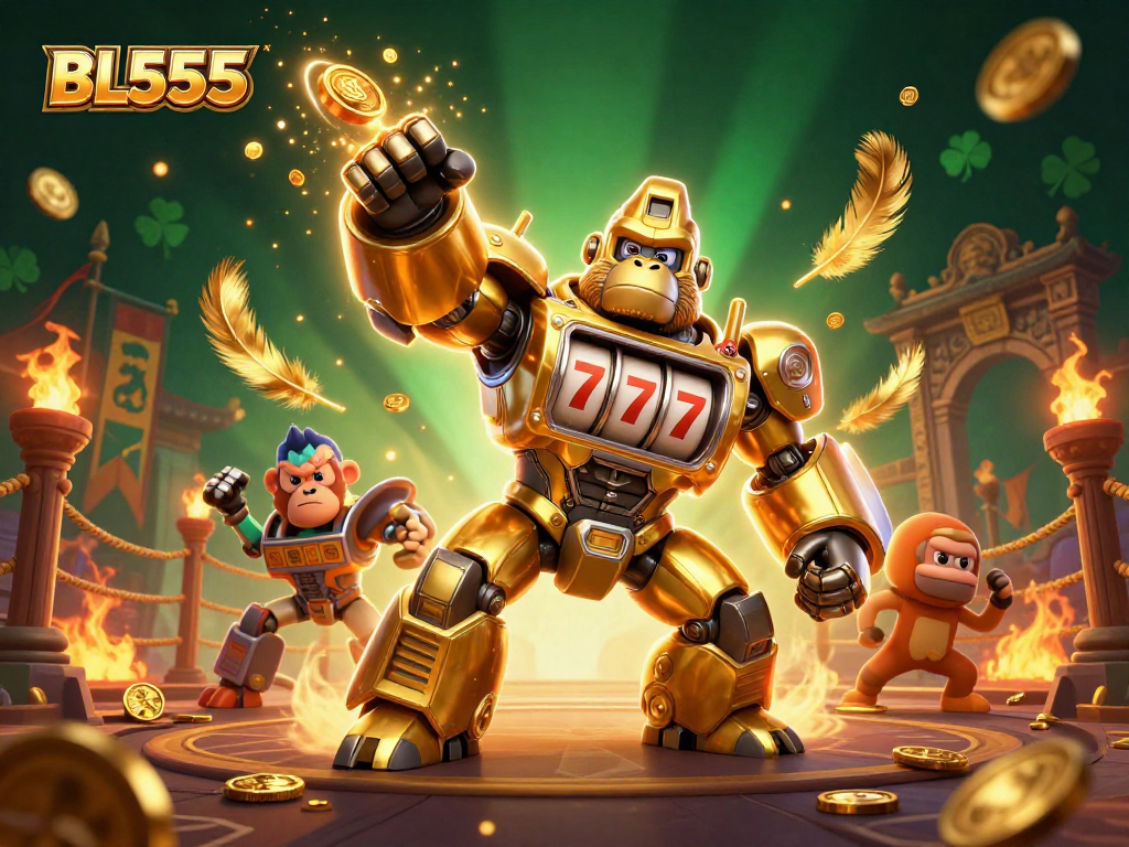 Engage with BL555's vibrant 3D transformation of gaming excitement and jackpot thrills.