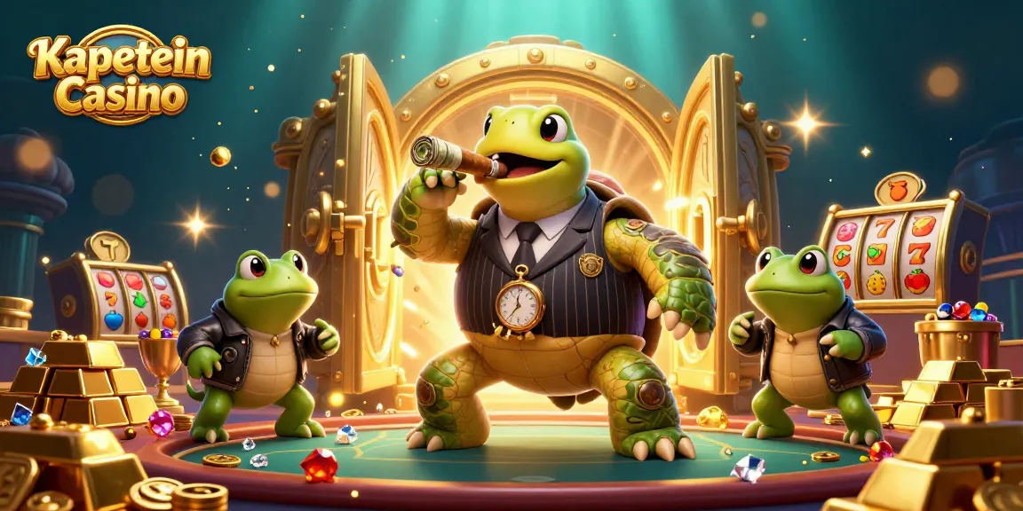 Menangkan jackpot di Kapitein Casino dengan karakter unik dan dunia 3D penuh harta!