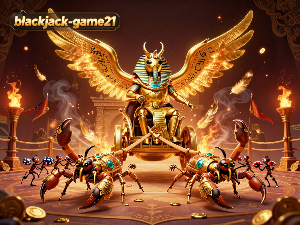Experience thrilling gameplay at blackjack-game21 with an ornate, rich casino atmosphere.