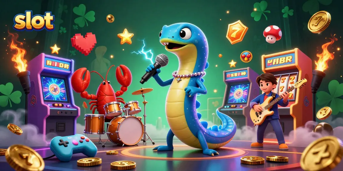 Slot gacor dengan karakter unik di panggung kasino bawah laut, mempersembahkan pertunjukan menarik.
