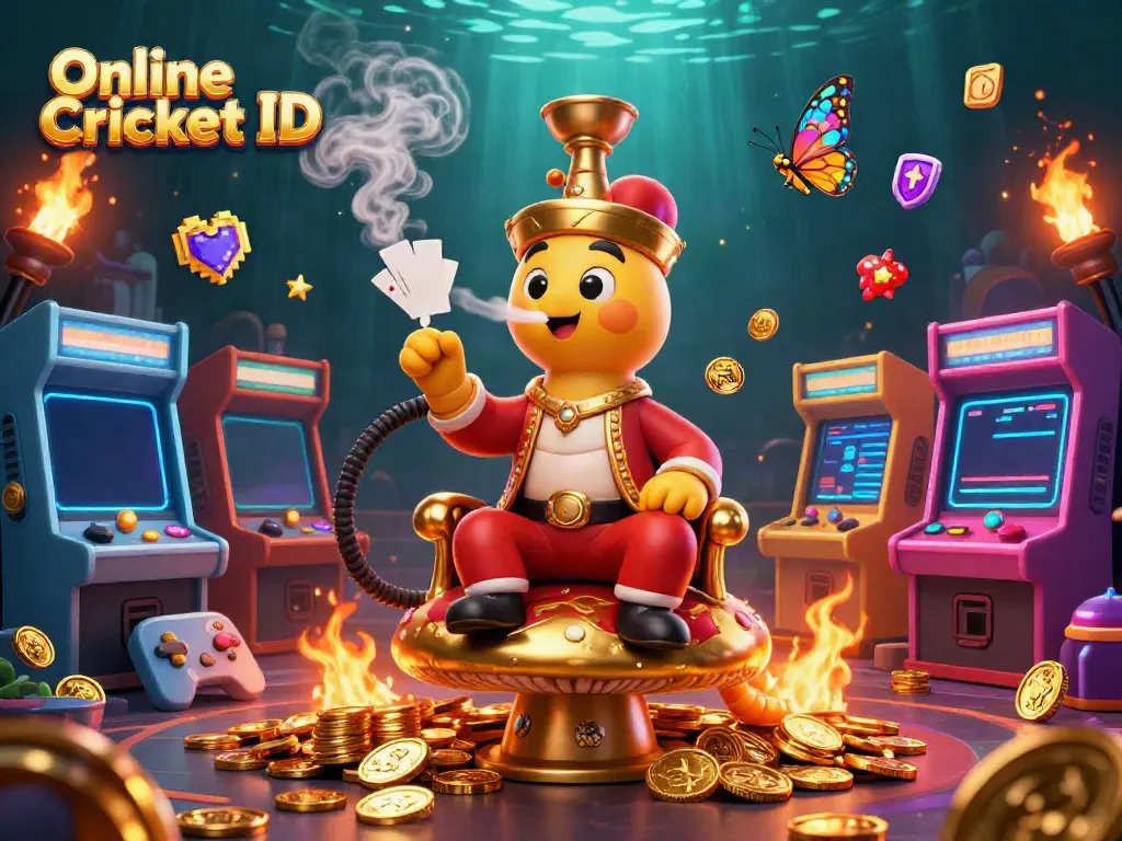 Experience vibrant gameplay action with an Online Cricket ID, featuring engaging characters and dazzling game elements.