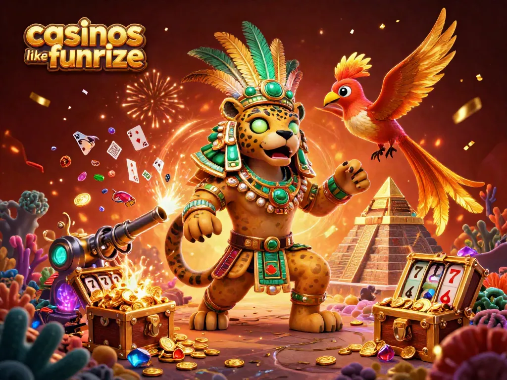 Engage with casinos like Funrize through thrilling gameplay featuring Mayan symbols and bustling slots.