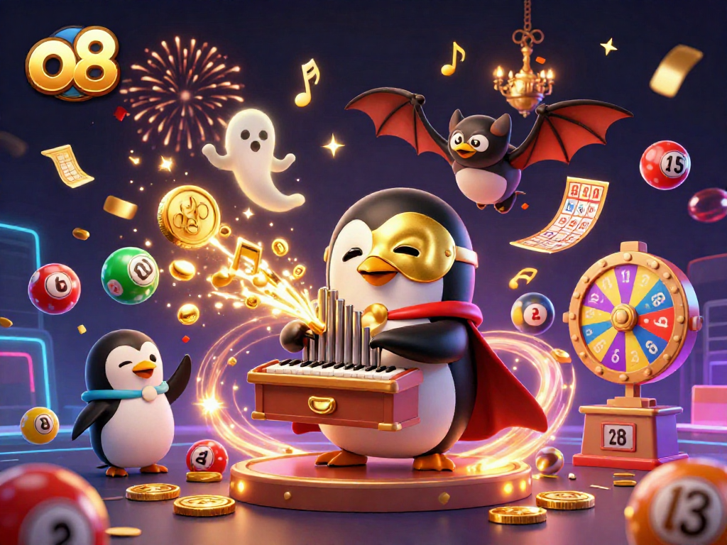 Experience the thrilling gameplay of o8 with a vibrant casino scene filled with exciting elements.