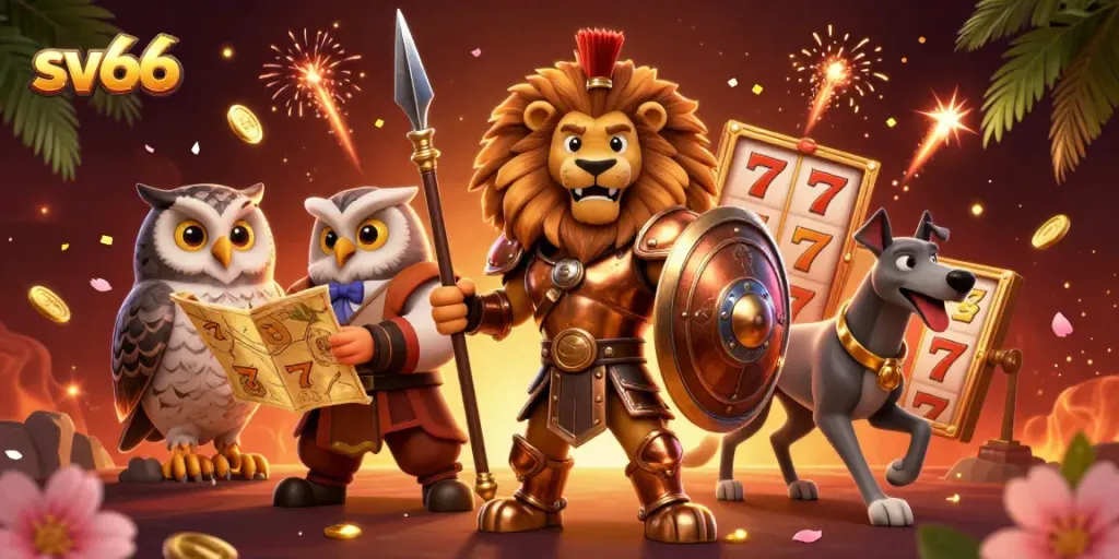 Spin the reels at sv66 for an exciting gaming experience with vibrant characters and dynamic elements.