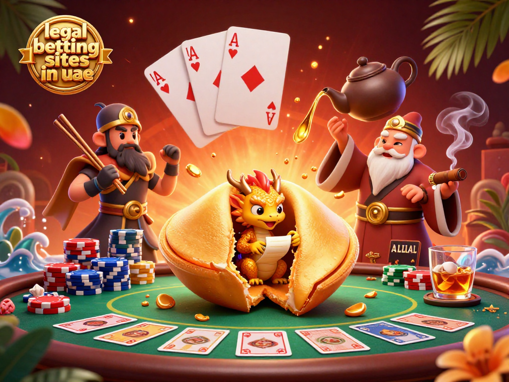 Engage with legal betting sites in uae surrounded by dynamic gambling elements and vibrant characters.
