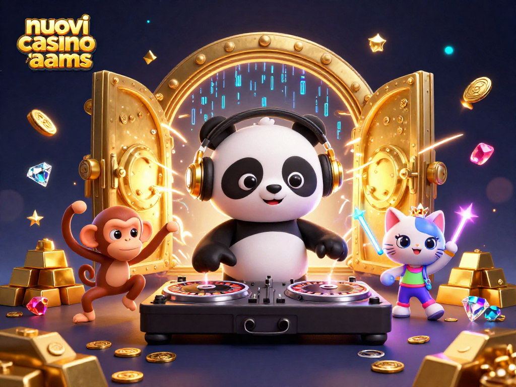 Scopri i nuovi casino non aams con un DJ panda e un'atmosfera vibrante e festosa.