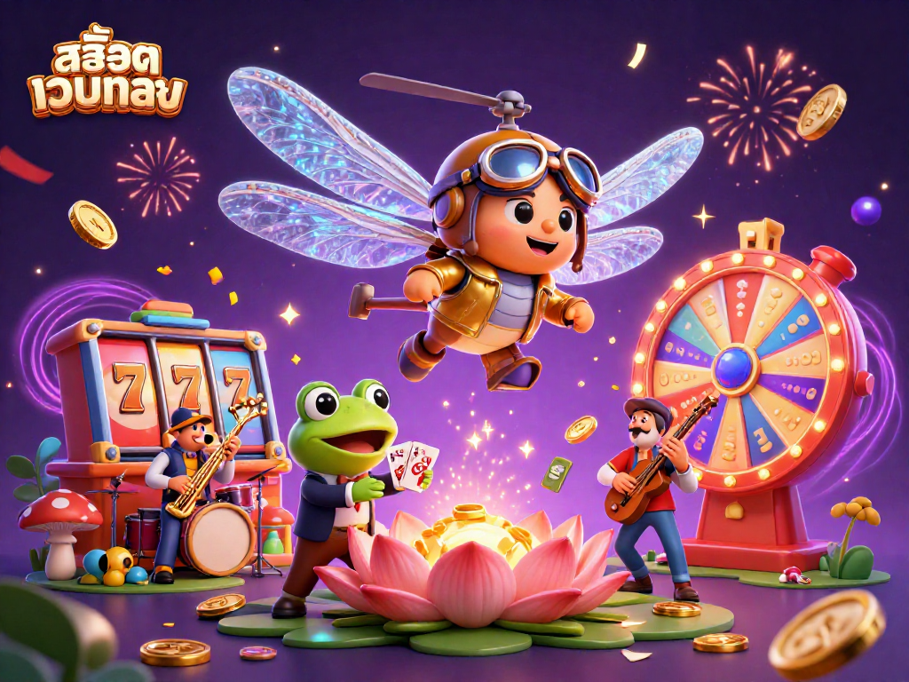 Engage in thrilling gameplay at สล็อตเว็บตรง with vibrant slot reels and exciting jackpot elements.
