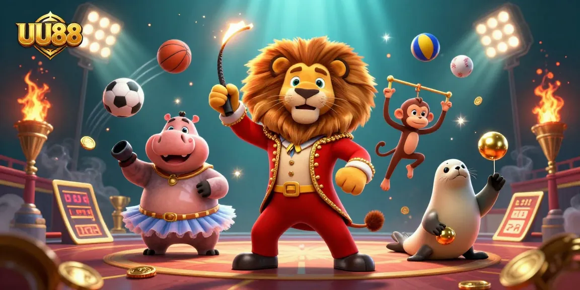 Experience the thrill of UU88 with vibrant characters and dynamic sports betting elements.
