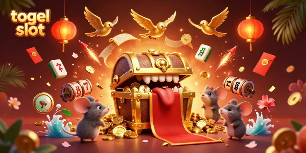 Menangkan togel slot dengan peti harta karun dan simbol-simbol keberuntungan yang memikat.