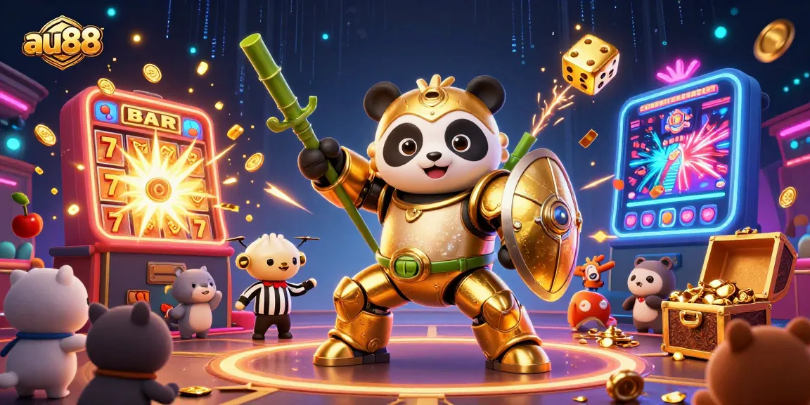 Watch au88's thrilling jackpot explosion featuring golden panda action and dynamic casino elements.