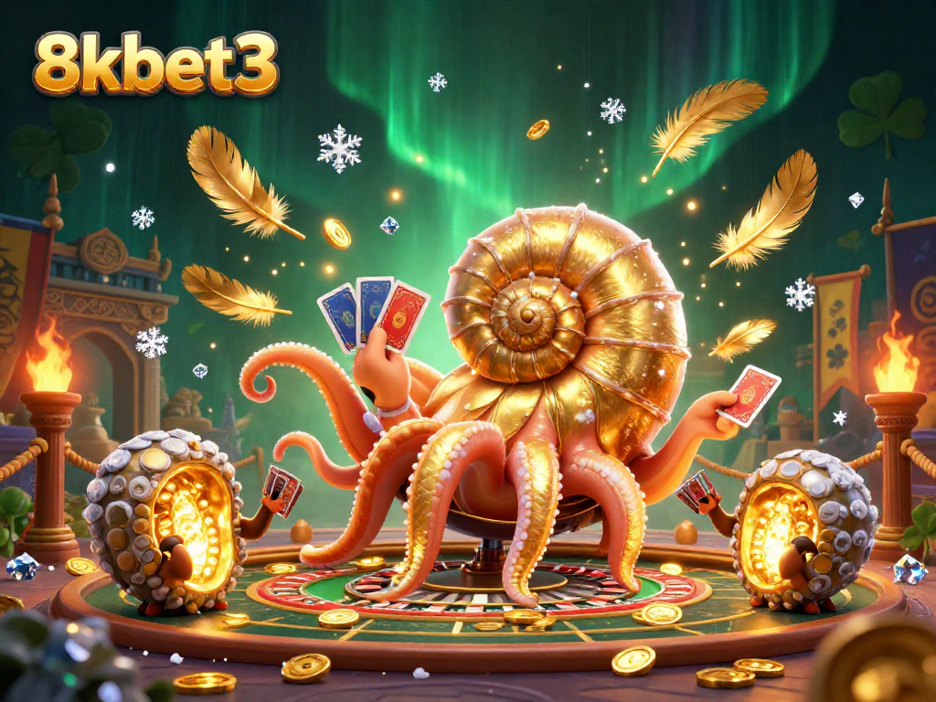 Experience thrilling gameplay at 8kbet3 with a vibrant casino illustration showcasing exciting betting adventures.