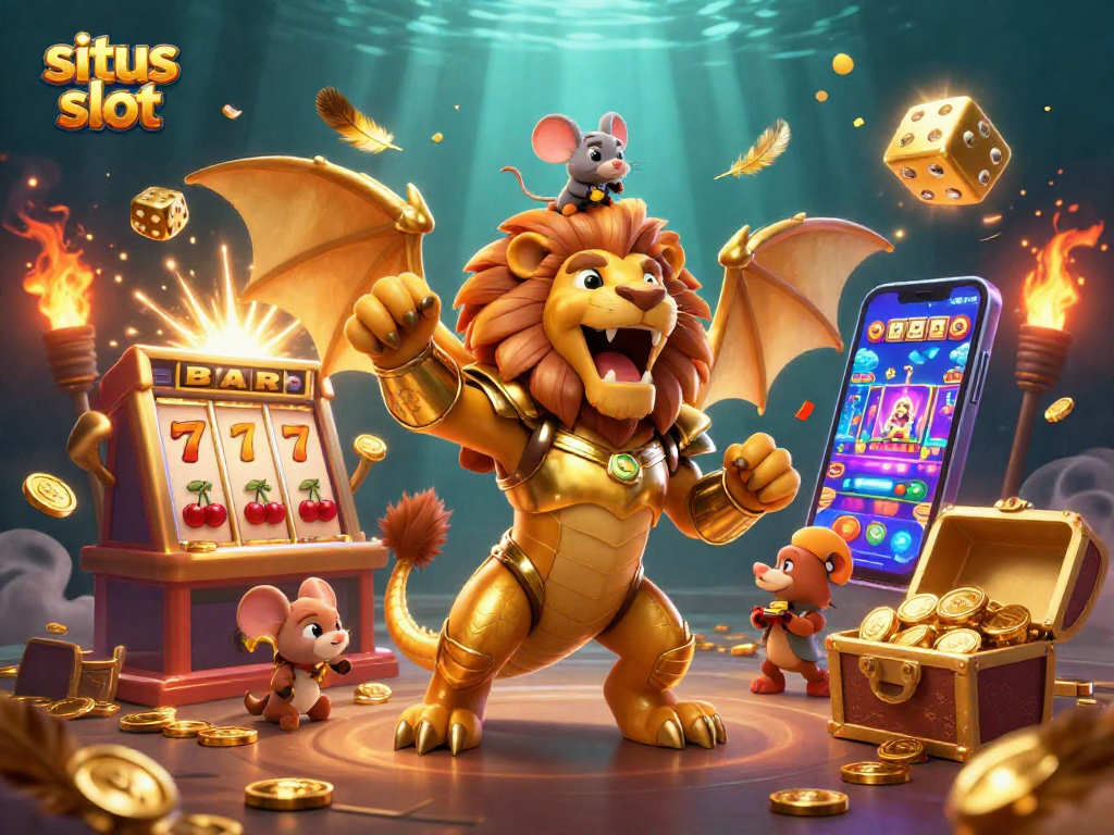 Menang besar di situs slot dengan jackpot menggetarkan, simbol keberuntungan, dan permainan beragam