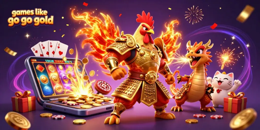 Engage with games like Go Go Gold through vibrant 3D casino characters and dynamic slot visuals.