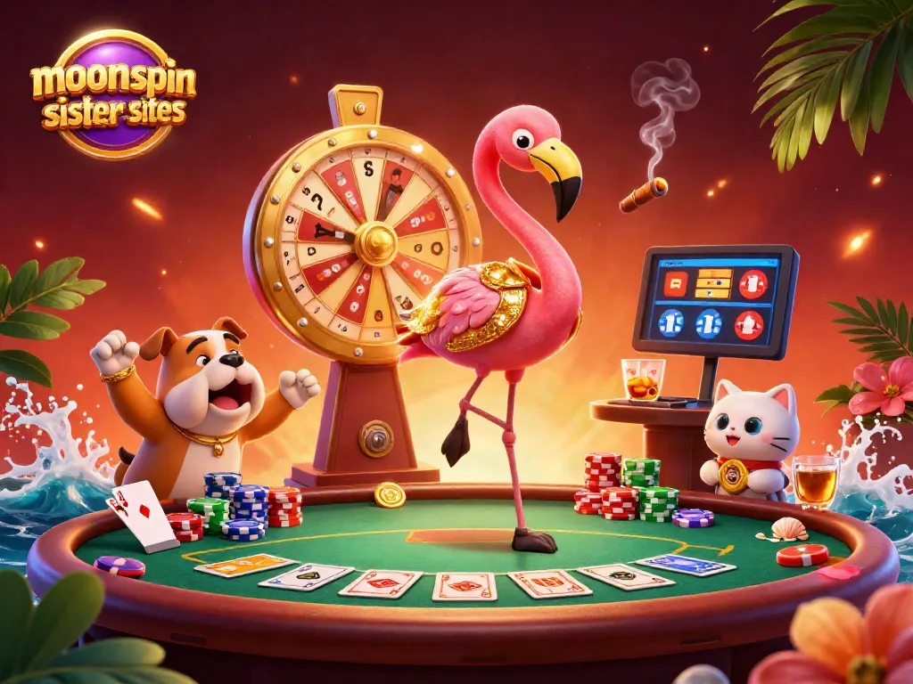 Play thrilling games at moonspin casino sister sites, with colorful prizes and festive atmosphere.